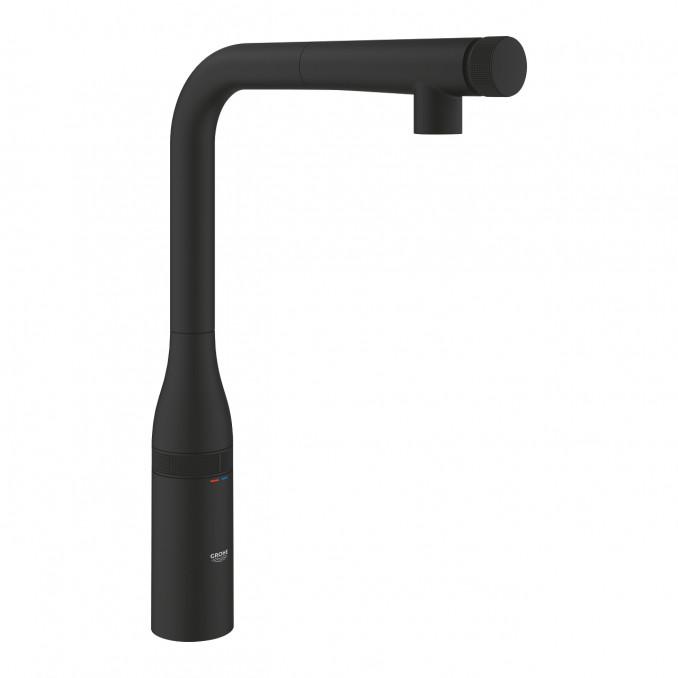 Baterija za sudoperu GROHE ESSENCESMART CONTROL sa izvlačeć. tušem phantom black