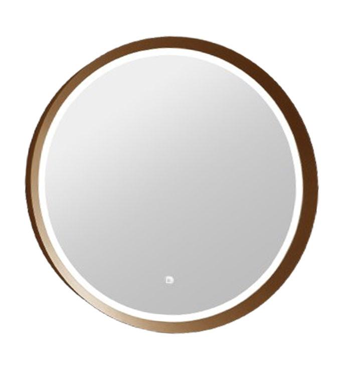 Ogledalo COPEN fi600 sa alu ramom 56,5mm LED zlatno