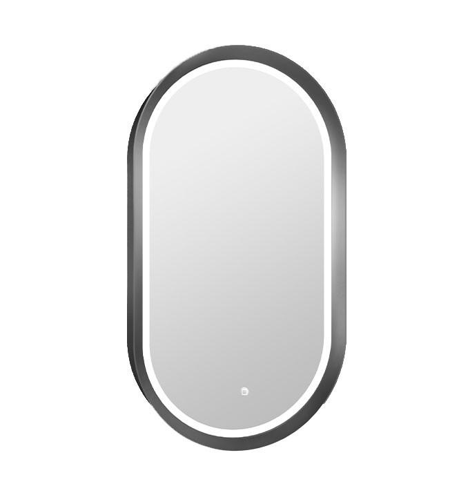 Ogledalo COPEN 500x900 sa alu ramom 56,5mm LED gunmetal