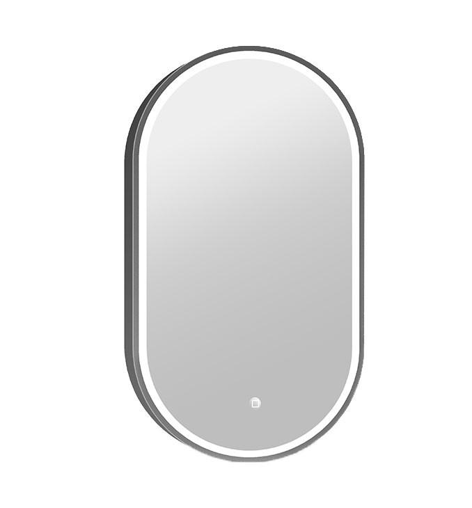 Ogledalo COPEN 500x900 sa alu ramom 40,6mm LED gunmetal
