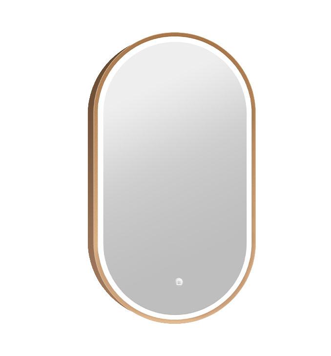 Ogledalo COPEN 500x900 sa alu ramom 40,6mm LED zlatno
