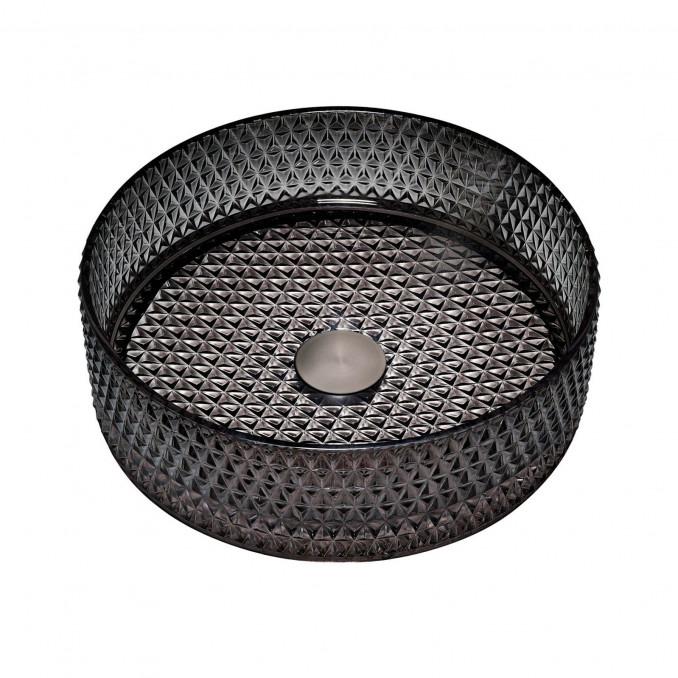 Stakleni lavabo COPEN nadgradni fi400x125mm crni