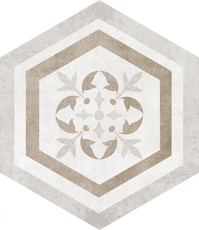 ALPHA mix beige hexagon 25,8x29