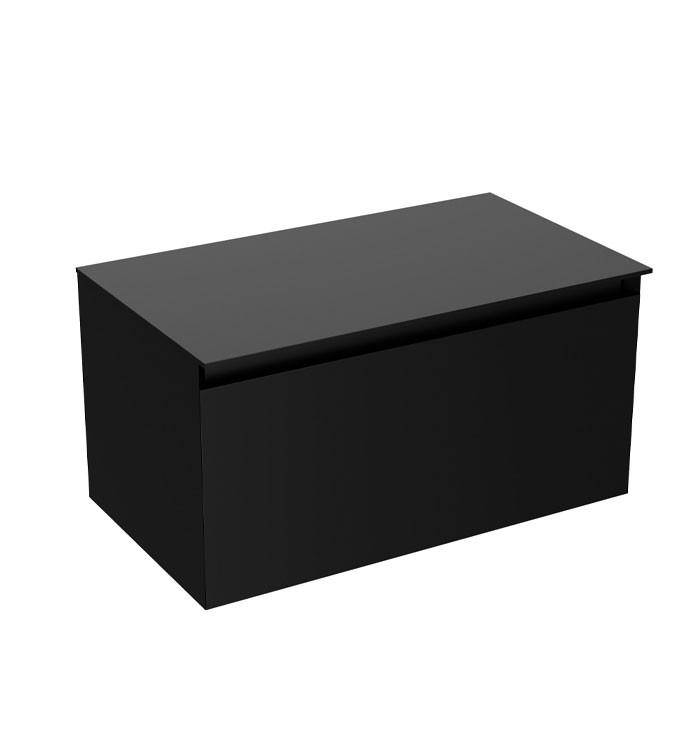 Ormarić LINEART TISA 800 black sa crnom nadgradnom pločom